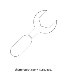 wrench key tool icon