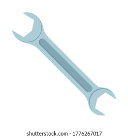 wrench key tool isolated icon vector illustration design