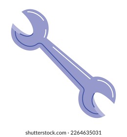 wrench key tool isolated icon