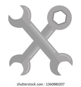 wrench keys tools crossed