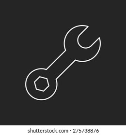 wrench line icon