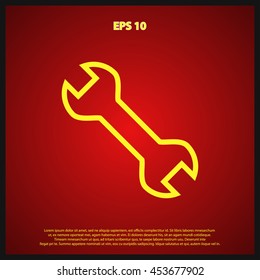  wrench line icon