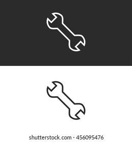  wrench line icon
