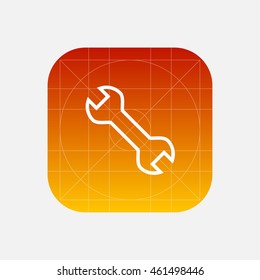  wrench line icon