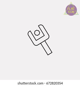 wrench line icon