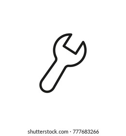 Wrench line icon