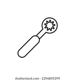 Wrench line icon, logo vector