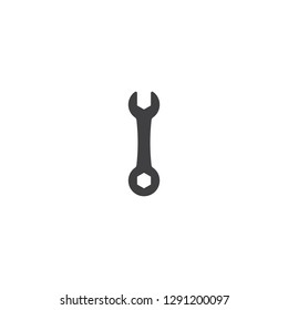 wrench line icon vector