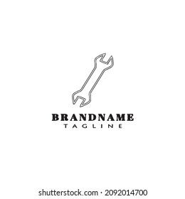 wrench logo cartoon icon design template modern vector illustration