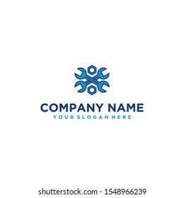 Wrench logo design for business