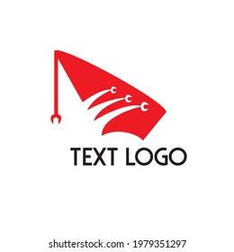Wrench logo with hat symbol