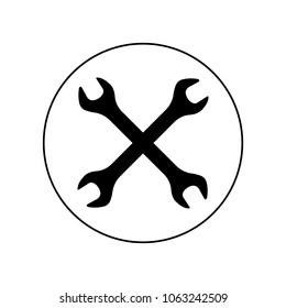 Wrench logo, icon