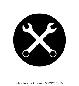 Wrench logo, icon