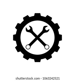 Wrench logo, icon