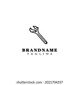 wrench logo icon design template modern vector illustration