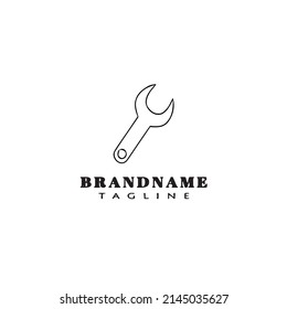 wrench logo icon design template modern vector illustration