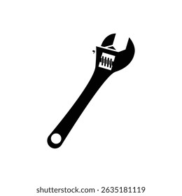 wrench logo icon illustration flat