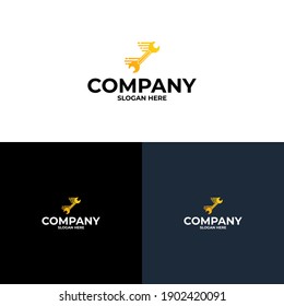 Wrench logo on white background. Perfect use for website. 
