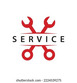 Wrench Logo Template,Service And Repair Symbol