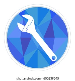Wrench low-poly, geometric