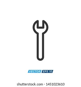 Wrench Mechanic Icon Vector Design Illustration 