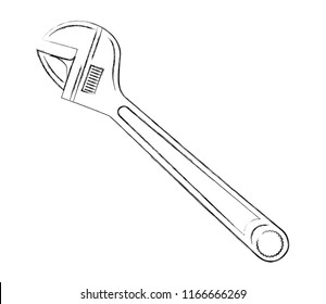 wrench mechanic isolated icon