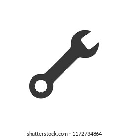 Wrench. monochrome icon