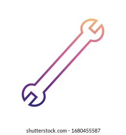 wrench nolan icon. Simple thin line, outline vector of Cars service and repair parts icons for ui and ux, website or mobile application