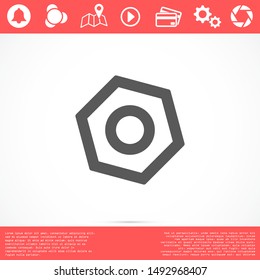 Wrench nuts and bolt icon. services icon or button  