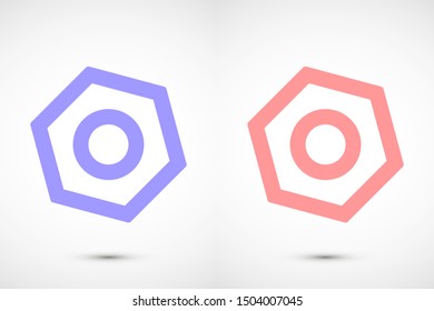 Wrench nuts and bolt icon. services icon or button isolated vector illustration on transparent background. Machinery symbol. Gear sign.Wrench nuts and bolt icon Cogwheel icon.