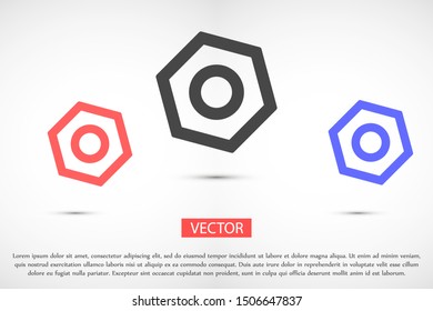 Wrench nuts and bolt icon. services icon or button isolated vector illustration on transparent background. Machinery symbol. Gear sign.Wrench nuts and bolt icon Cogwheel icon.