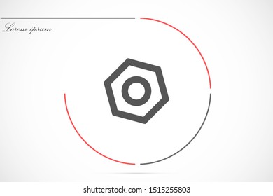Wrench nuts and bolt icon. services icon or button isolated vector illustration on transparent background. Machinery symbol. Gear sign.Wrench nuts and bolt icon Cogwheel icon.