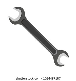 Wrench on a white background. Vector illustration