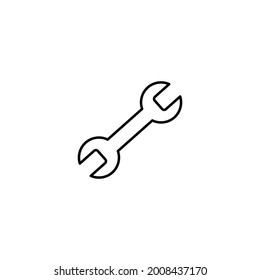 Wrench Outline vector simple icon perfect design