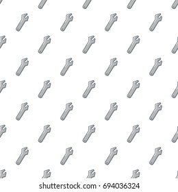 Wrench pattern in cartoon style. Seamless pattern vector illustration