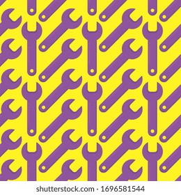 Wrench pattern, illustration, vector on white background