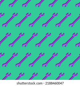 Patrón de llave sin soldadura. Fondo de la herramienta de reparación. Textura vectorial