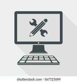 Wrench and pencil - Project vector icon