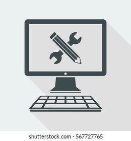 Wrench and pencil - Project vector icon