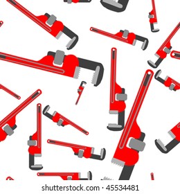 wrench pipe seamless pattern, abstract art illustration