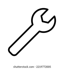Wrench premium line icon. Simple high quality pictogram. color editable