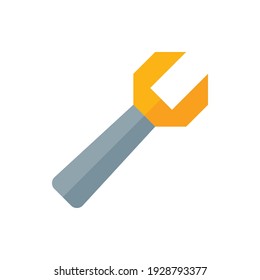 Wrench, Repair Flat Icon Logo Illustration Vector Isolated. Labour Day, May Day, Industry, And Construction Icon-Set. Suitable for Web Design, Logo, App, and Upscale Your Business.