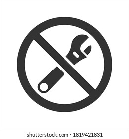 Icono de restricción de llave, gráficos vectoriales