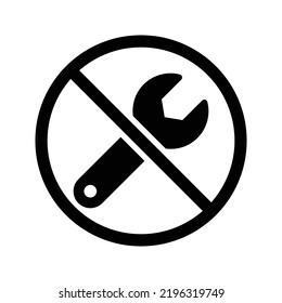 Ilustración del icono del vector de restricción de llave