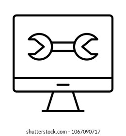 wrench screen display 