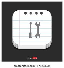 Wrench And Screw Driver Icon