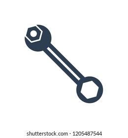 wrench screw Icon. Support service vector illustration isolated on white.