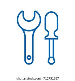 Wrench and screwdriver