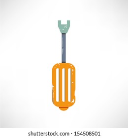 wrench, screwdriver in grunge style