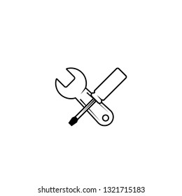 wrench and screwdriver icon